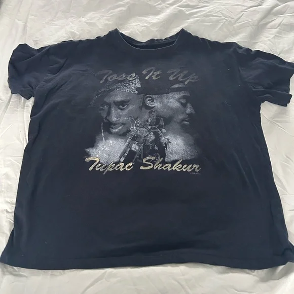 Bravado Black Tupac Graphic Tee - Picture 2 of 3
